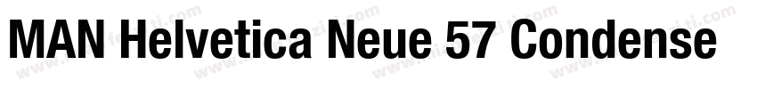 MAN Helvetica Neue 57 Condensed字体转换